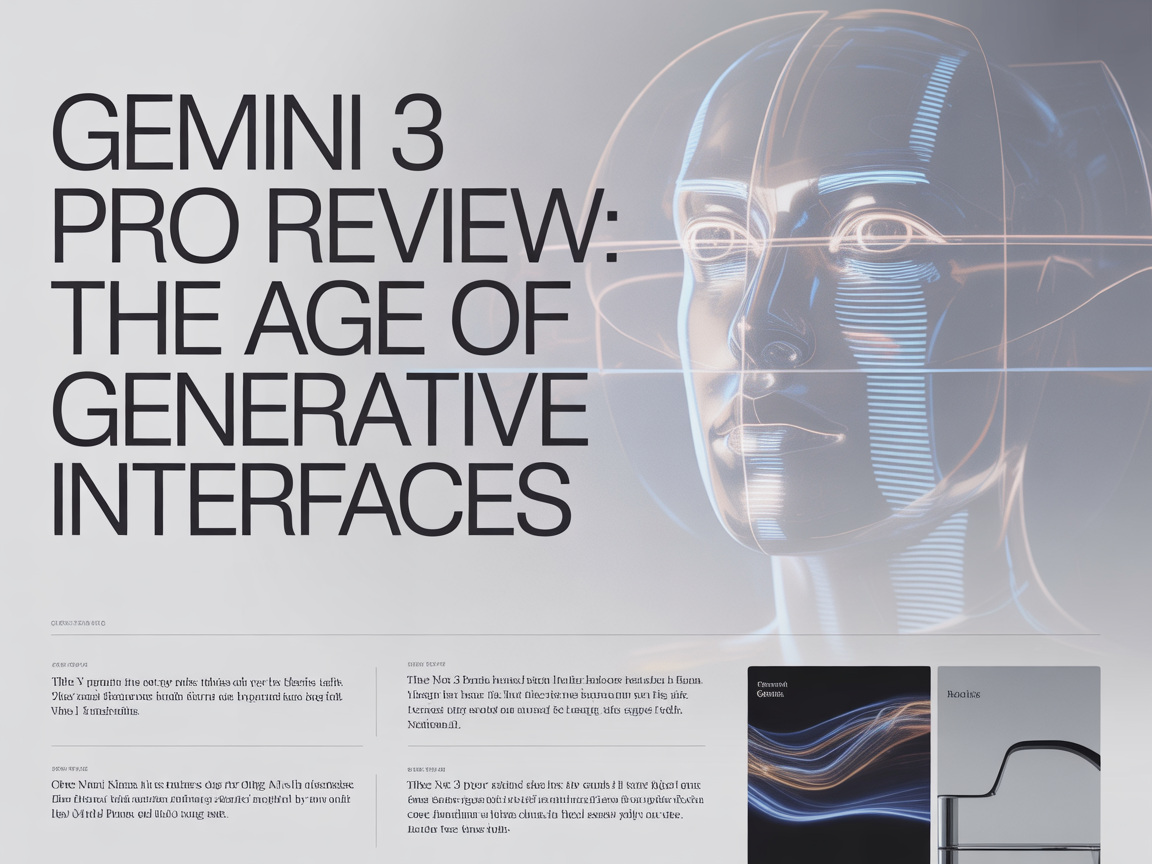 Gemini 3 Pro Review The Age of Generative Interfaces By AI WORLD ...